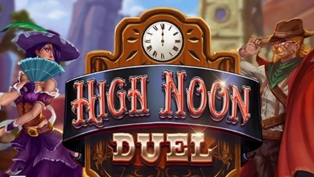 High Noon Duel slot machine gameplay scene